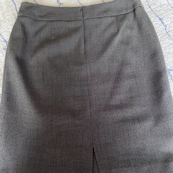 🎀 3 for $45 Fairweather Studio Steel Grey Skirt Fully Lined Sz8 EUC - Picture 4 of 7